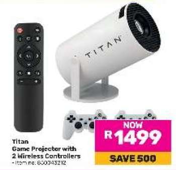 Titan Game Projector with 2 Wireless Controllers
