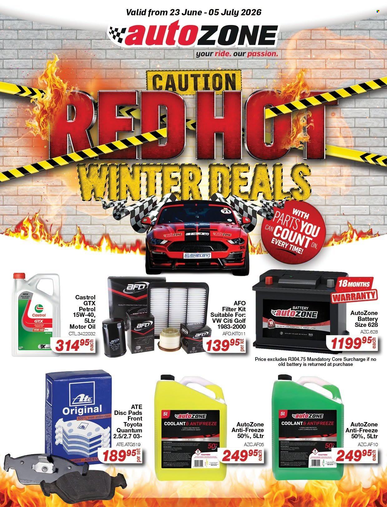 AutoZone specials - 06.23.2026 - 07.05.2026. Page 1