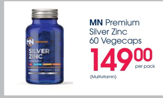 MN Premium Silver Zinc 60 Vegecaps