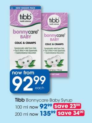 Tibb Bonnycare Baby Syrup 100 ml