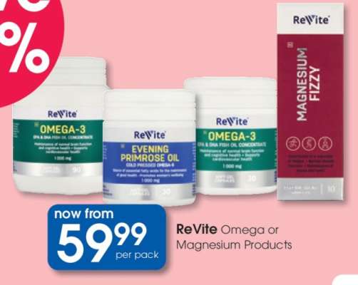 ReVite Omega or Magnesium Products