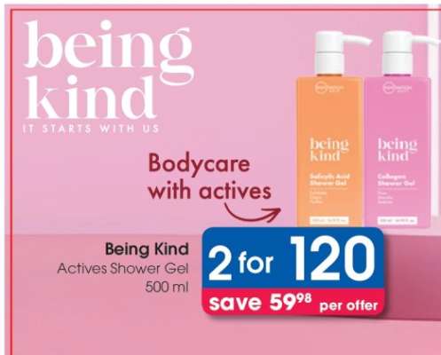 Being Kind Actives Shower Gel 500 ml
