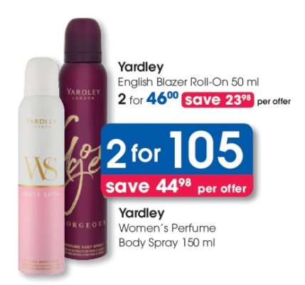 Yardley Women's Perfume Body Spray 150 ml