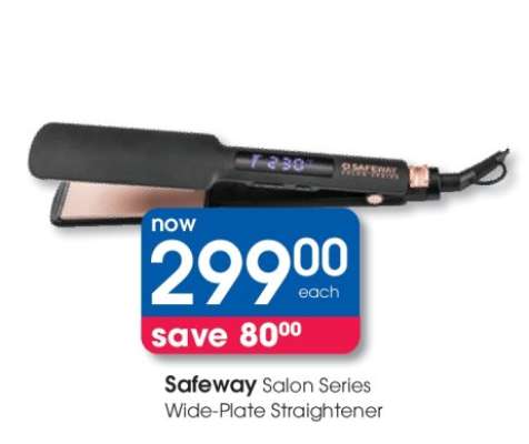 Safeway Salon Series Wide-Plate Straightener