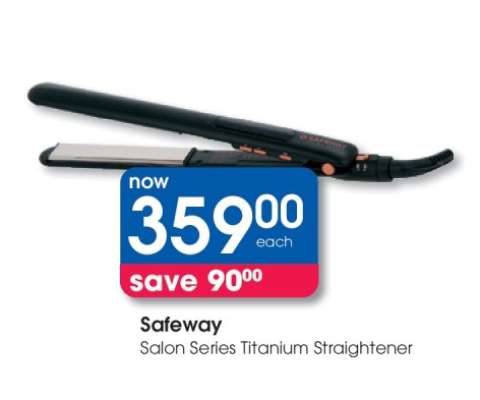 Safeway Salon Series Titanium Straightener