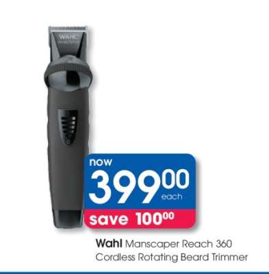 Wahl Manscaper Reach 360 Cordless Rotating Beard Trimmer