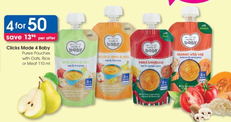 Clicks Made 4 Baby Puree Pouches