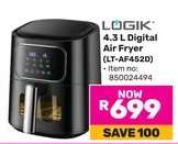 LÖGIK 4.3 L Digital Air Fryer