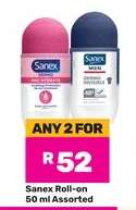 Sanex Roll-On 50 ml Assorted
