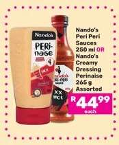 Nando's Peri Peri Sauce or Creamy Dressing Perinaise