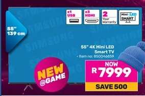 55" 4K Mini LED Smart TV