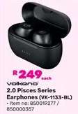 Volkano 2.0 Pisces Series Earphones (VK-1133-BL)
