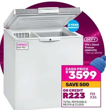 DEFY 195 L Chest Freezer