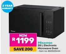 Hisense 28 L Electronic Microwave Oven
