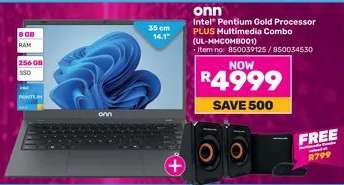 onn Intel Pentium Gold Processor PLUS Multimedia Combo