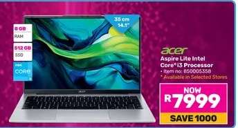 Acer Aspire Lite Intel Core i3 Processor