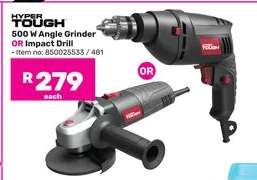 HYPER TOUGH 500 W Angle Grinder OR Impact Drill