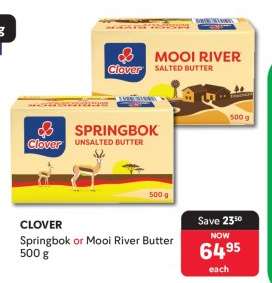 CLOVER Springbok or Mooi River Butter