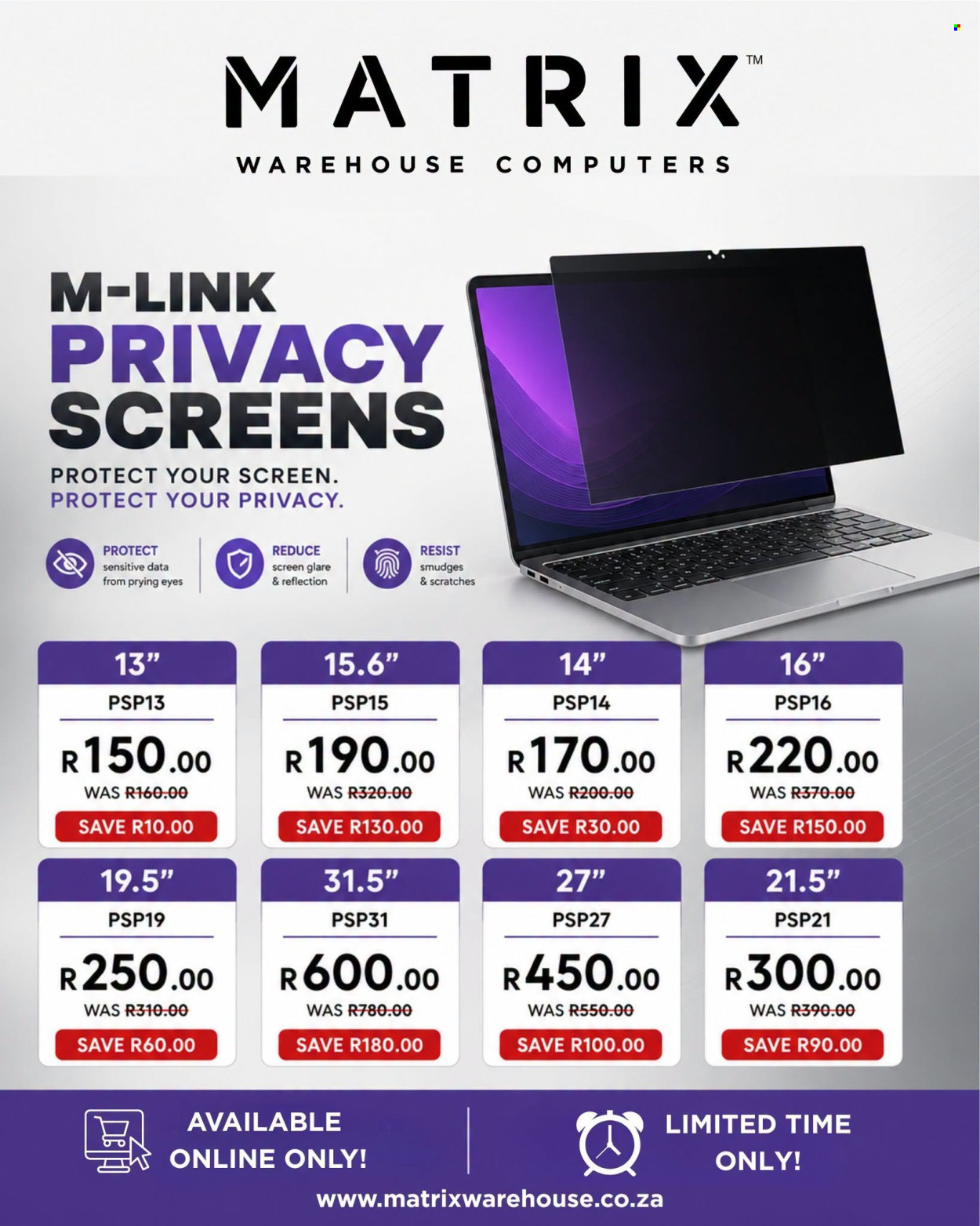 Matrix Warehouse specials. Page 1