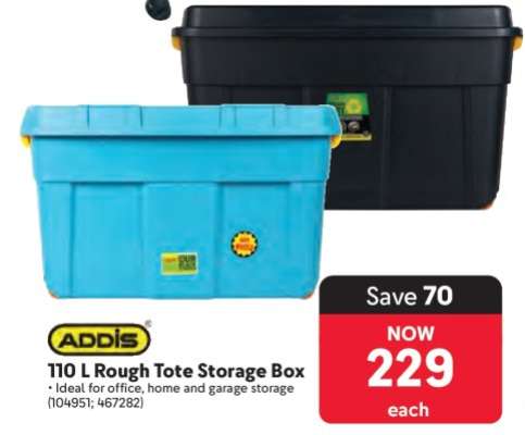 ADDIS 110 L Rough Tote Storage Box