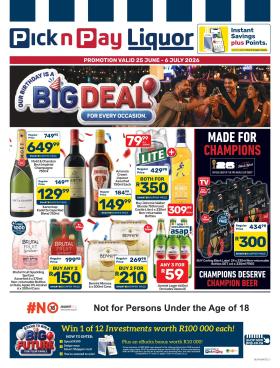 Pick n Pay - Liquor Specials