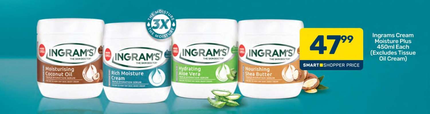 Ingrams Cream Moisture Plus 450ml Each