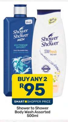 Shower To Shower Body Wash Assorted 500ml