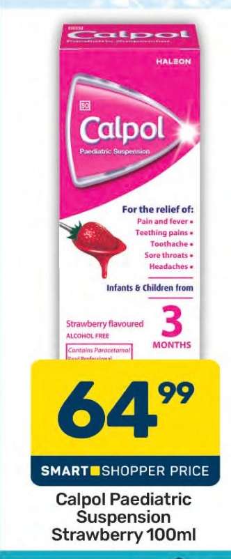 Calpol Paediatric Suspension Strawberry 100ml