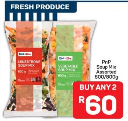 PnP Soup Mix Assorted 600 800g
