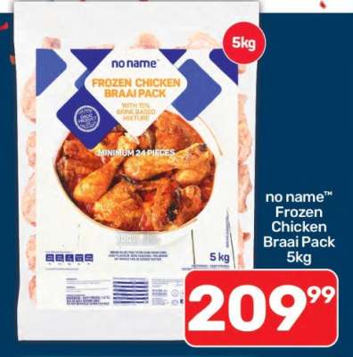 no name™ Frozen Chicken Braai Pack 5kg