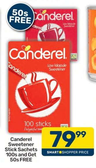 Canderel Sweetener Stick Sachets 100s and Get 50s FREE