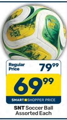 SNT Soccer Ball Assorted Each