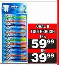 ORAL B TOOTHBRUSH 6's