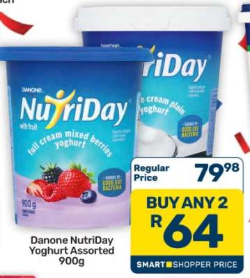 Danone NutriDay Yoghurt Assorted 900g