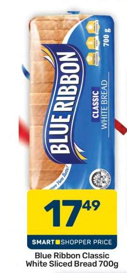 Blue Ribbon Classic White Sliced Bread 700g