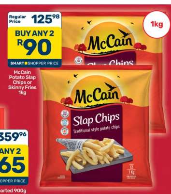 McCain Potato Slap Chips or Skinny Fries