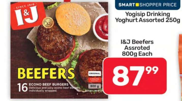 I&J Beefers Assorted 800g