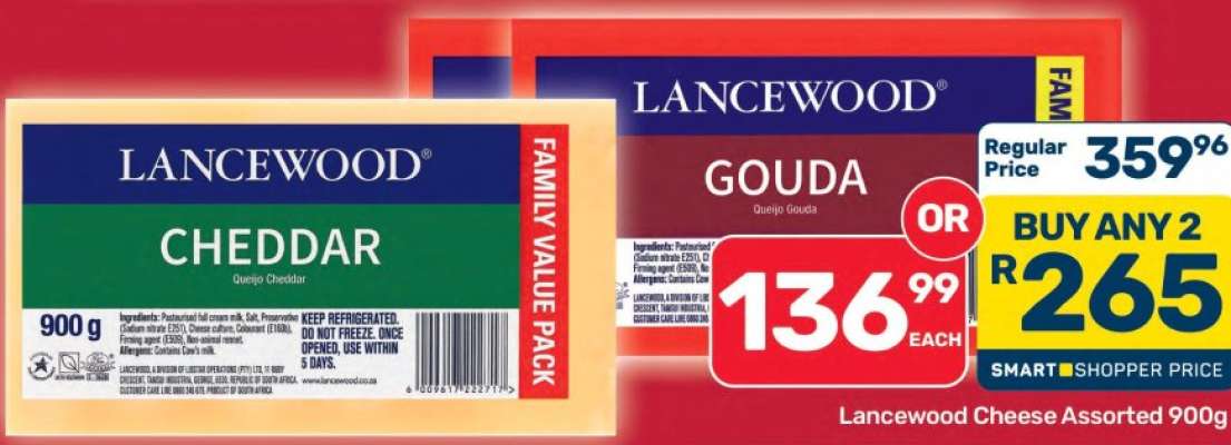 Lancewood Cheese Assorted 900g