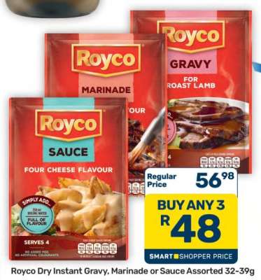 Royco Dry Instant Gravy, Marinade or Sauce
