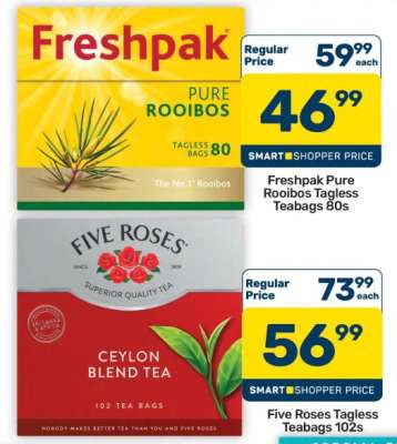 Freshpak Pure Rooibos Tagless Teabags 80s