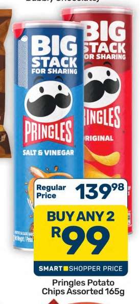 Pringles Potato Chips Assorted 165g