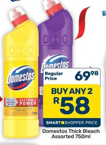 Domestos Thick Bleach Assorted 750ml