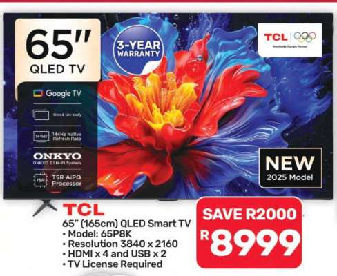TCL 65" QLED Smart TV