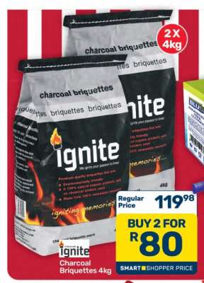 Ignite Charcoal Briquettes 4kg