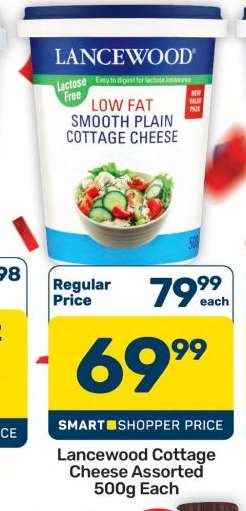 Lancewood Cottage Cheese Assorted 500g Each
