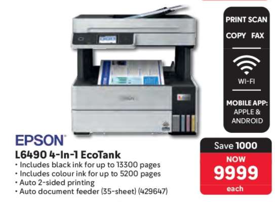 EPSON L6490 4-In-1 EcoTank