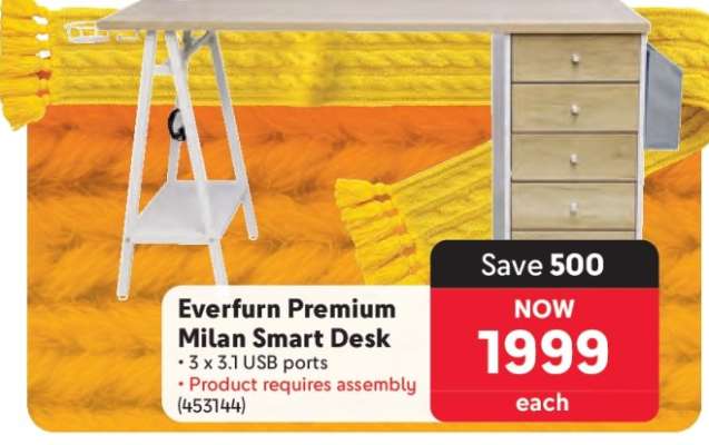 Everfurn Premium Milan Smart Desk
