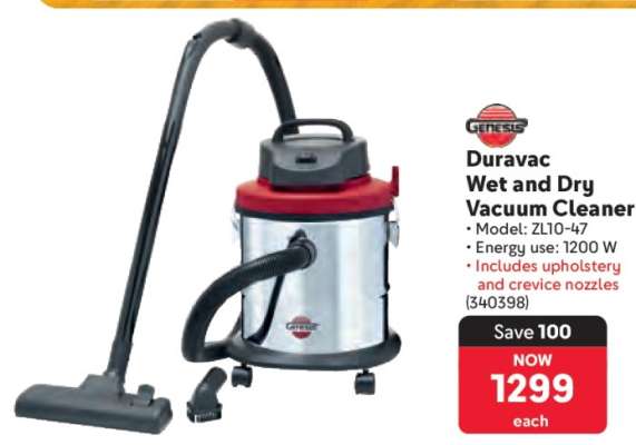 Genesis Duravac Wet and Dry Vacuum Cleaner