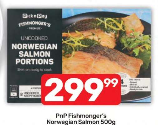 PnP Fishmonger's Norwegian Salmon 500g