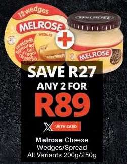 MELROSE CHEESE WEDGES/SPREAD
